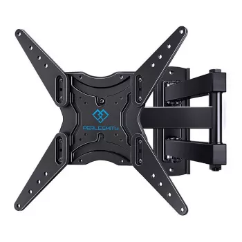 PERLESMITH PSMFK1-EU Fixed TV Wall Mount for 26-60 Inch TVs, Low Profile, 45 kg Capacity, VESA 75x75 to 400x400 mm, Black