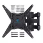 PERLESMITH PSMFK1-EU Fixed TV Wall Mount for 26-60 Inch TVs, Low Profile, 45 kg Capacity, VESA 75x75 to 400x400 mm, Black