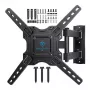PERLESMITH PSMFK12 Fixed TV Wall Mount for 26-55 Inch TVs, Ultra-Slim 25mm Profile, Heavy-Duty Steel, Black
