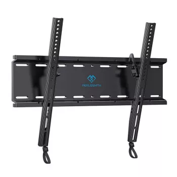 PERLESMITH PSMTK1-EU Full Motion TV Mount for 23-60 Inch TVs, Dual Arm Articulating Wall Mount with Tilt, Swivel, and Level Adjustment, Max VESA 400x400mm, 45kg Capacity, Black