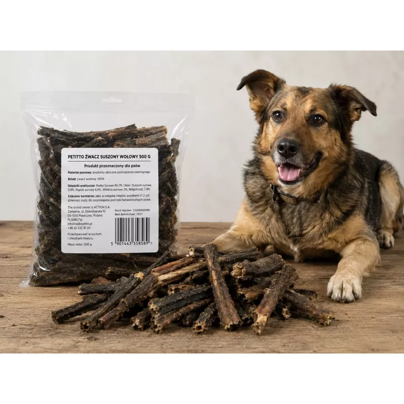 PETITTO Suszona Żwacz Wołowy 500g