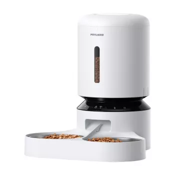 PETLIBRO Granary Dozownik Karmy z Podwójną Misą, WiFi, 5L, Biały