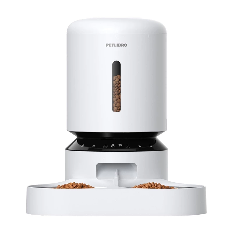 PETLIBRO Granary Dozownik Karmy z Podwójną Misą, WiFi, 5L, Biały
