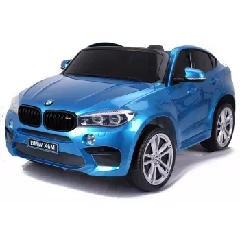 PETMEX Samochód elektryczny dla dzieci BMW X6M Lakierowany Niebieski