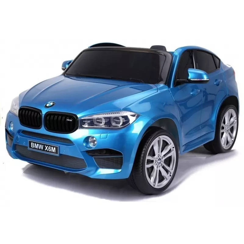 PETMEX Samochód elektryczny dla dzieci BMW X6M Lakierowany Niebieski