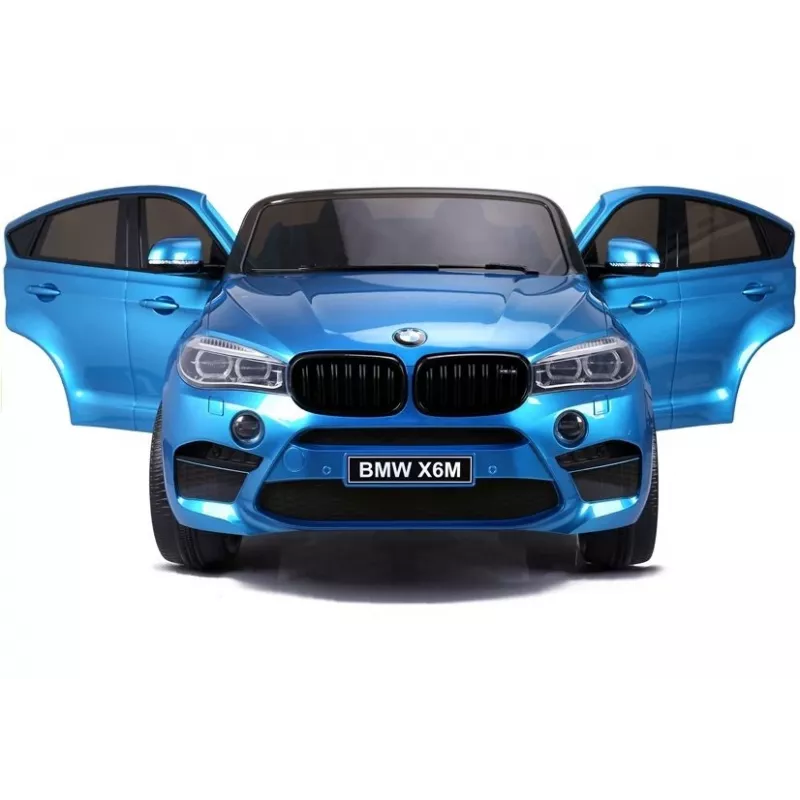 PETMEX Samochód elektryczny dla dzieci BMW X6M Lakierowany Niebieski