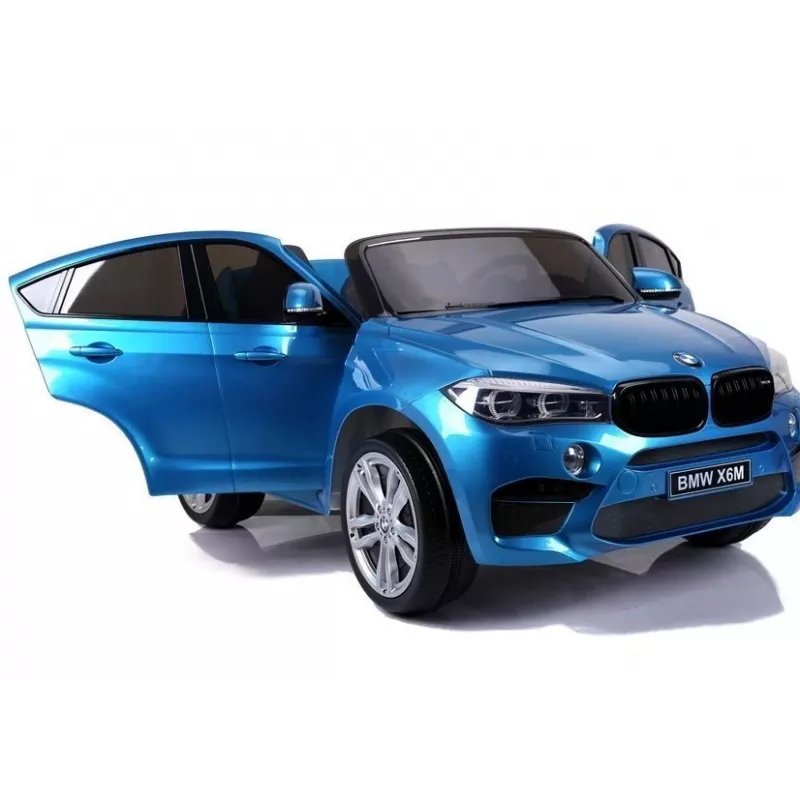 PETMEX Samochód elektryczny dla dzieci BMW X6M Lakierowany Niebieski