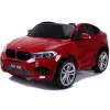 PETMEX Samochód na baterie Nowy BMW X6M SUV LED MP3 Lakierowany czerwony
