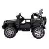 PETMEX Jeep HP012 na baterię dla dzieci z diodami LED i odtwarzaczem MP3, czarny
