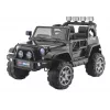 PETMEX Jeep HP012 na baterię dla dzieci z diodami LED i odtwarzaczem MP3, czarny