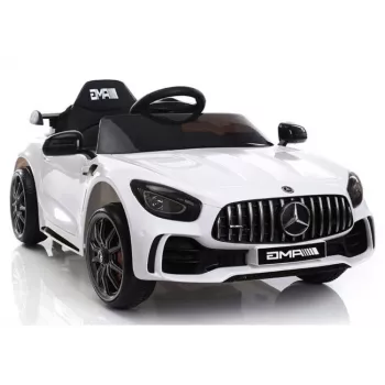 PETMEX Mercedes-AMG GTR 12V Elektryczny Samochód dla Dzieci - Biały