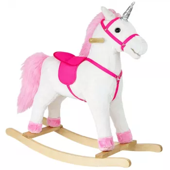 PETMEX Rocking Horse Unicorn White 74cm 2252
