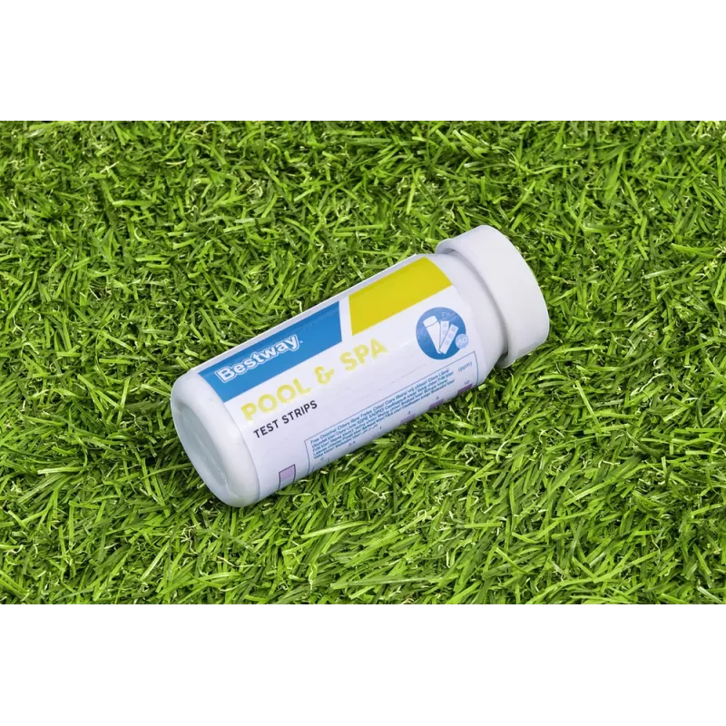 PH Pool Tester Bestway 58142 - 50 pasków testowych do wody do pomiaru wolnego chloru, pH i całkowitej zasadowości