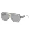 PHILIPP PLEIN MAN SPP050-99579X Okulary przeciwsłoneczne Czarna oprawka acetatowa Szare szkła 57mm