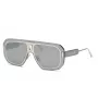 PHILIPP PLEIN MAN SPP050-99579X Okulary przeciwsłoneczne Czarna oprawka acetatowa Szare szkła 57mm