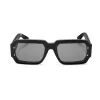PHILIPP PLEIN MAN SPP150-670703 Okulary przeciwsłoneczne prostokątne czarna oprawka szare szkło 67/11/145 mm