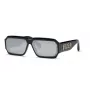 PHILIPP PLEIN MAN SPP150-670703 Okulary przeciwsłoneczne prostokątne czarna oprawka szare szkło 67/11/145 mm