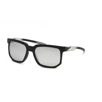Okulary przeciwsłoneczne PHILIPP PLEIN MAN SSP011-56U28W Czarna oprawka acetatowa, kwadratowa, szare soczewki 56/18/135 mm