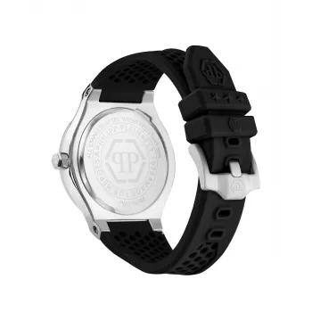 Zegarek męski Philipp Plein Automatic Skeleton PWUFA0125 44mm Czarny Silikon