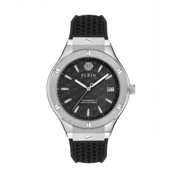 Zegarek męski Philipp Plein Automatic Skeleton PWUFA0125 44mm Czarny Silikon