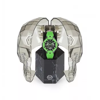 Zegarek automatyczny męski Philipp Plein PWPFA0624 46mm Stal nierdzewna Czarny Silikon