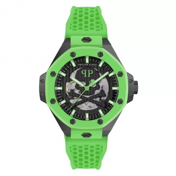 Zegarek automatyczny męski Philipp Plein PWPFA0624 46mm Stal nierdzewna Czarny Silikon