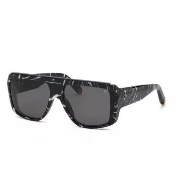 Okulary przeciwsłoneczne PHILIPP PLEIN męskie SPP074640Z212 Pilot Black/Grey 64/15/145 mm