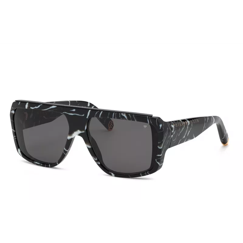 Okulary przeciwsłoneczne PHILIPP PLEIN męskie SPP074640Z212 Pilot Black/Grey 64/15/145 mm