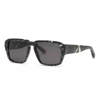 Okulary przeciwsłoneczne Philipp Plein męskie SPP081-550Z21 Czarny/Szary 55/17/145 mm
