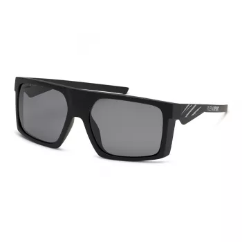 Okulary przeciwsłoneczne PHILIPP PLEIN SPORT dla mężczyzn SSP009-58U28P - Prostokątna oprawka pełna, szare soczewki, ochrona UV400