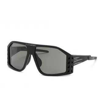 Okulary przeciwsłoneczne męskie Philipp Plein Sport SSP002-610U28 - Czarna oprawka, szare szkła 61/15/130 mm