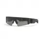 PHILIPP PLEIN SPORT SSP006V710U28 Męskie okulary przeciwsłoneczne prostokątne - czarna oprawka, soczewki dymnoszare - 71/12/130 mm