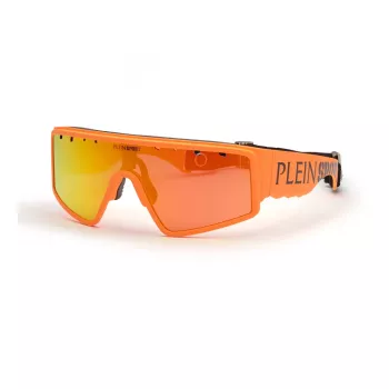 Okulary przeciwsłoneczne męskie PHILIPP PLEIN SPORT SSP007-99B55A - czarna oprawka, szare soczewki, UV400