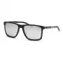 PHILIPP PLEIN SPORT SSP013-58Z42Z Okulary przeciwsłoneczne męskie - czarna oprawka acetatowa, szare soczewki poliwęglanowe, 58/17/145 mm