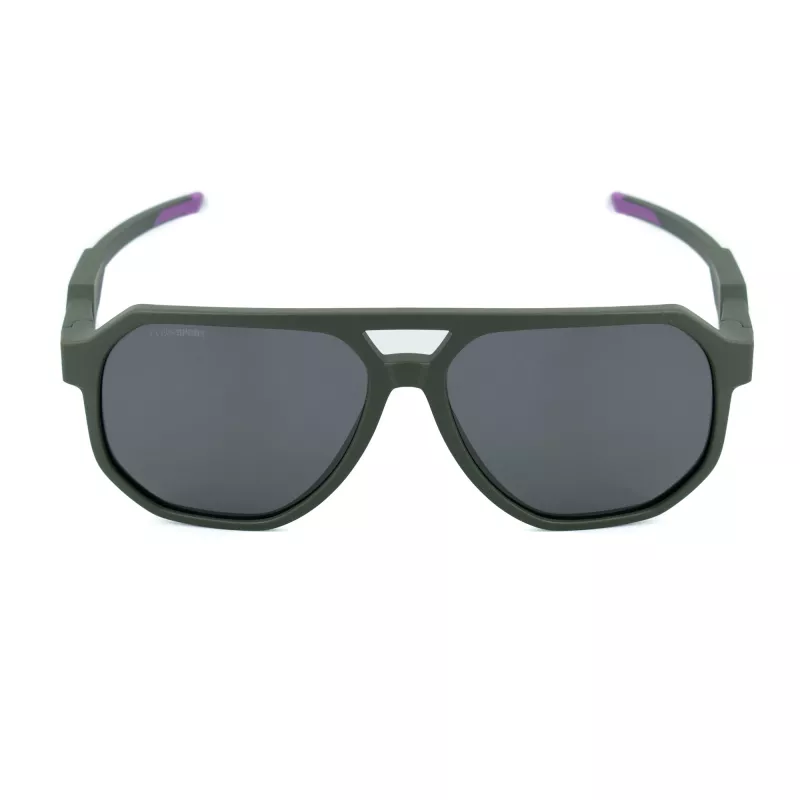 PHILIPP PLEIN SPORT SSP014-61J97P Okulary przeciwsłoneczne męskie - czarna oprawka, szare soczewki polaryzacyjne 61/15/135 mm