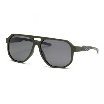 PHILIPP PLEIN SPORT SSP014-61J97P Okulary przeciwsłoneczne męskie - czarna oprawka, szare soczewki polaryzacyjne 61/15/135 mm