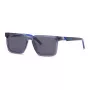 Philipp Plein Sport SSP034-5604AL Męskie okulary przeciwsłoneczne prostokątne - czarna oprawka, szare szkła 56/18/145 mm