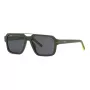 Philipp Plein Sport SSP036-57NVNP Męskie okulary przeciwsłoneczne prostokątne granatowo-szare dymne 57/17/150 mm