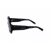 Okulary przeciwsłoneczne Philipp Plein SPP047-0Z21 dla mężczyzn, czarna oprawka, szare szkła, 99 mm