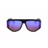 PHILIPP PLEIN SPP093M-703V Męskie okulary przeciwsłoneczne pilot w kształcie kwadratu, czarna oprawka acetatowa, szare soczewki poliwęglanowe, ochrona UV400, 65/16/145 mm