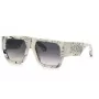 Okulary przeciwsłoneczne męskie PHILIPP PLEIN SPP094M5409YL - Oprawka acetatowa, szare soczewki, 54/18/145 mm