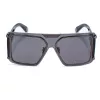 Okulary przeciwsłoneczne męskie Philipp Plein SPP096M990I86 Pilot Aviator Metal Black Grey Gradient UV400 99mm