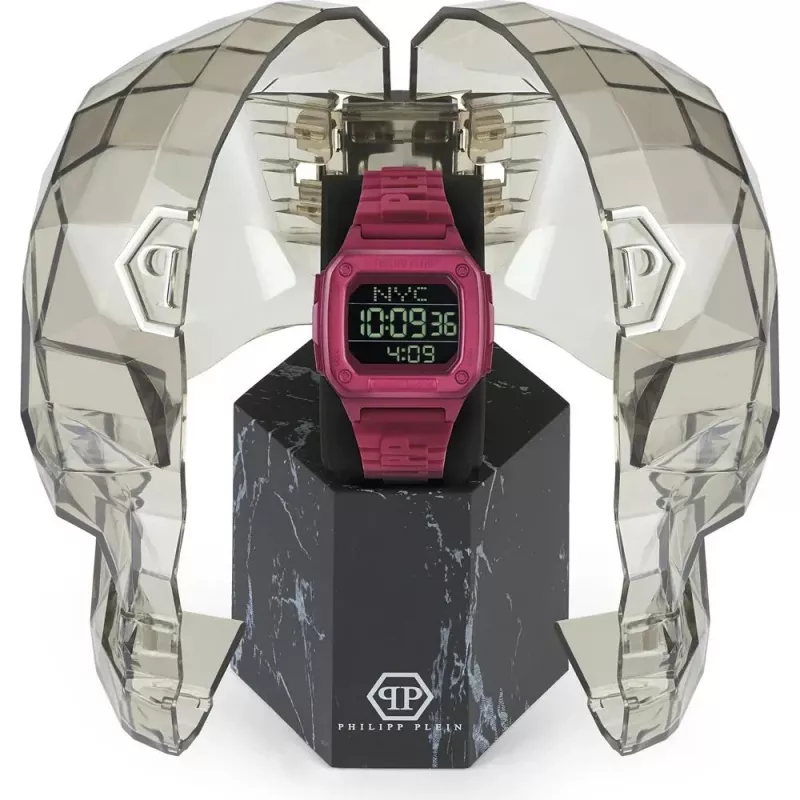 Philipp Plein The $keleton Automatyczny Zegarek Unisex PWHAA0121 47mm Czarny Silikon
