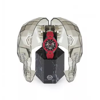 Zegarek męski Philipp Plein The $kull King PWPFA0524 44 mm Czarny silikon