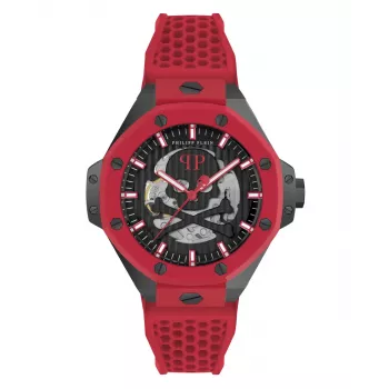 Zegarek męski Philipp Plein The $kull King PWPFA0524 44 mm Czarny silikon