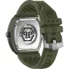 Zegarek męski Philipp Plein The $kull PWVBA0223 44mm Stal szlachetna Kwarcowy Czarna tarcza Pasek silikonowy