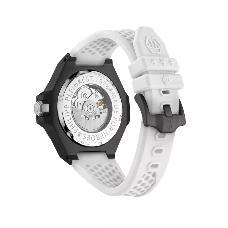 Philipp Plein The Skeleton Męski Zegarek Automatyczny PWPFA0724 46mm Czarny Silikon