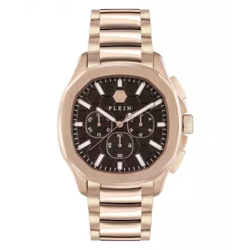 Philipp Plein The Skeleton Męski Zegarek Kwarcowy PWSAA0623 44mm Czarny Pasek Silikonowy