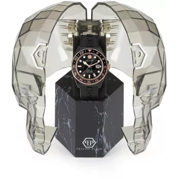 Zegarek męski Philipp Plein The Skeleton PWYBA0823 44mm czarny silikon
