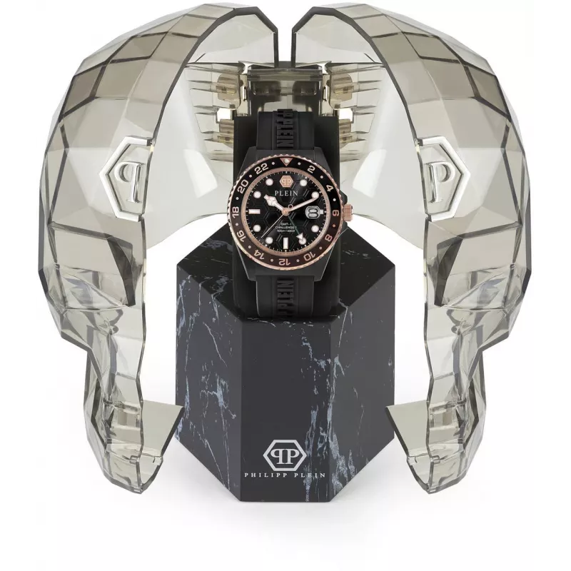 Zegarek męski Philipp Plein The Skeleton PWYBA0823 44mm czarny silikon